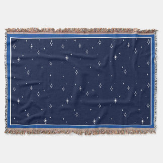 Star Pattern Throw Blanket - Blue