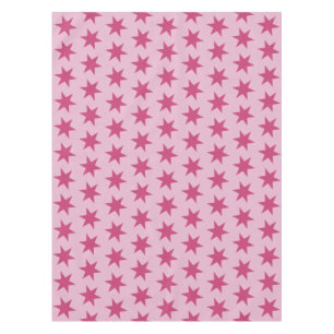 Star Pattern Trending Colors Lilac Pink Maroon Tablecloth