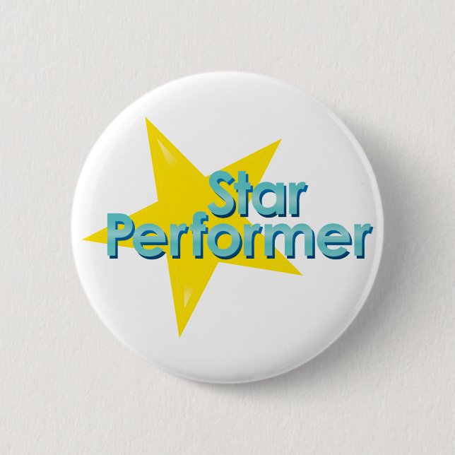Star Performer Pinback Button (Front)