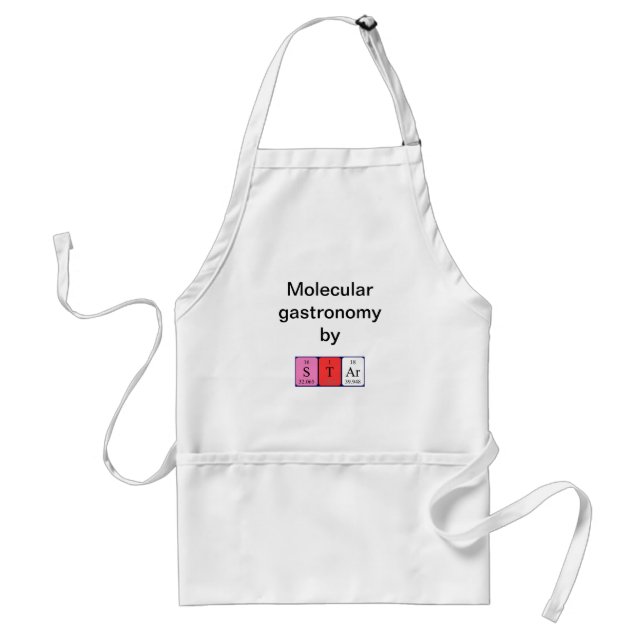 Star periodic table name apron (Front)