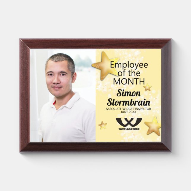 Star photo employee of the month recognition award (Horizontal)