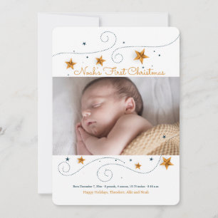 Star Photo Frame Holiday Card