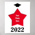 Star Picture Shape Frame  Poster