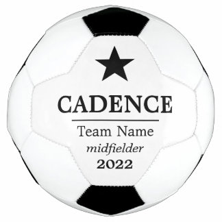 Star Player Name and Soccer Team Ball