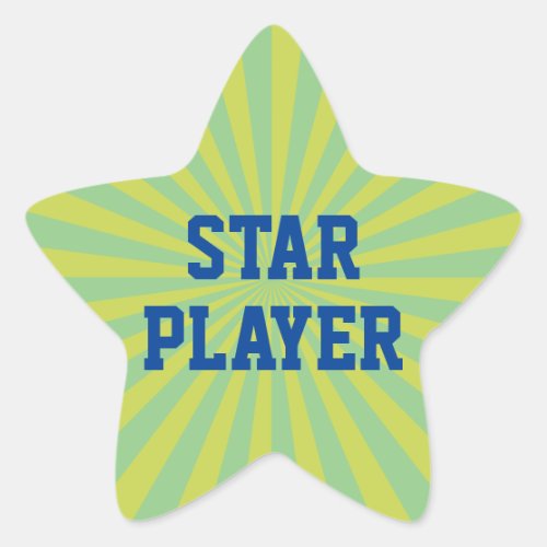 Star Player or other text Star Sticker