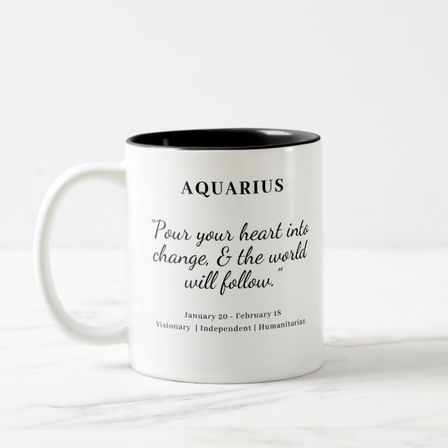 Star Power: Aquarius Astrology Mug (Left)