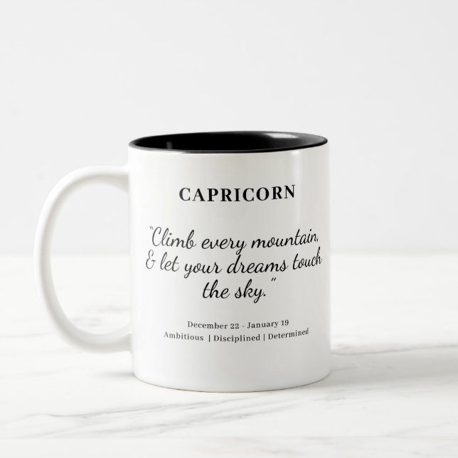 Star Power: Capricorn Astrology Mug (Left)