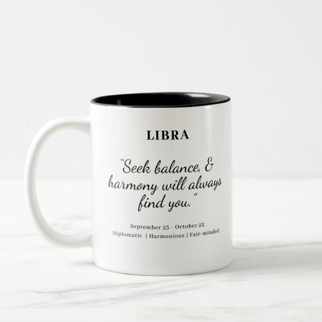 Star Power: Libra Astrology Mug (Left)