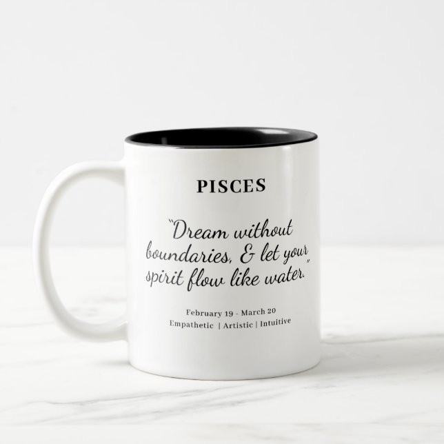 Star Power: Pisces Astrology Mug (Left)