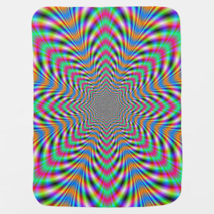 Star Psychedelic Baby Blanket