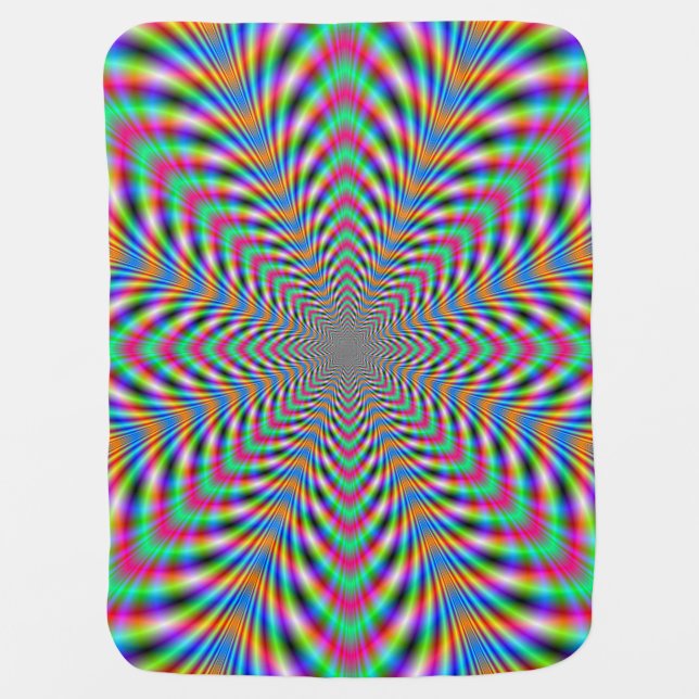 Star Psychedelic Baby Blanket (Front)