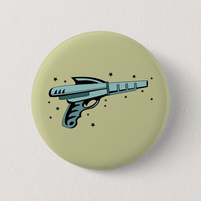 Star Ray Gun Laser Pistol Button (Front)