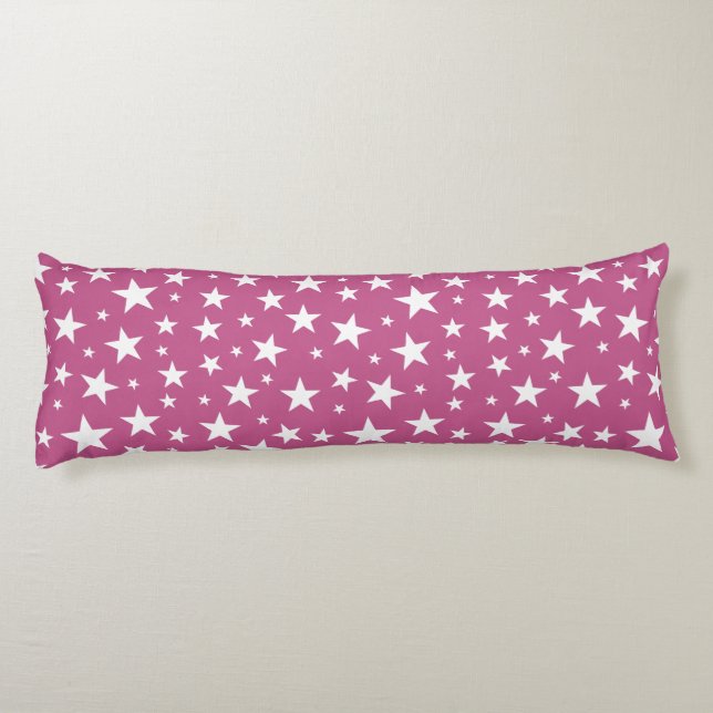 Star Repeating Pattern Body Pillow (Back)