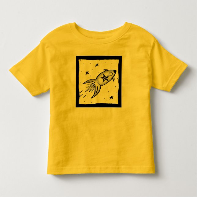 Star Rocketship - nd Toddler T-shirt (Front)