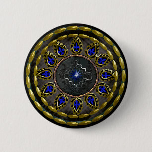 star round mourning button