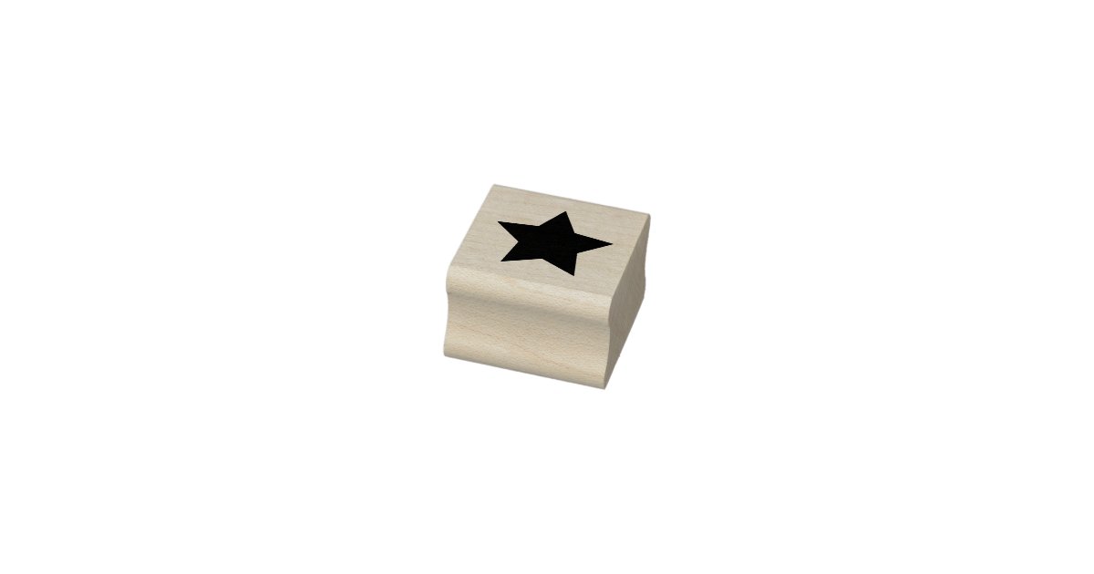 Star Rubber Stamp Zazzle