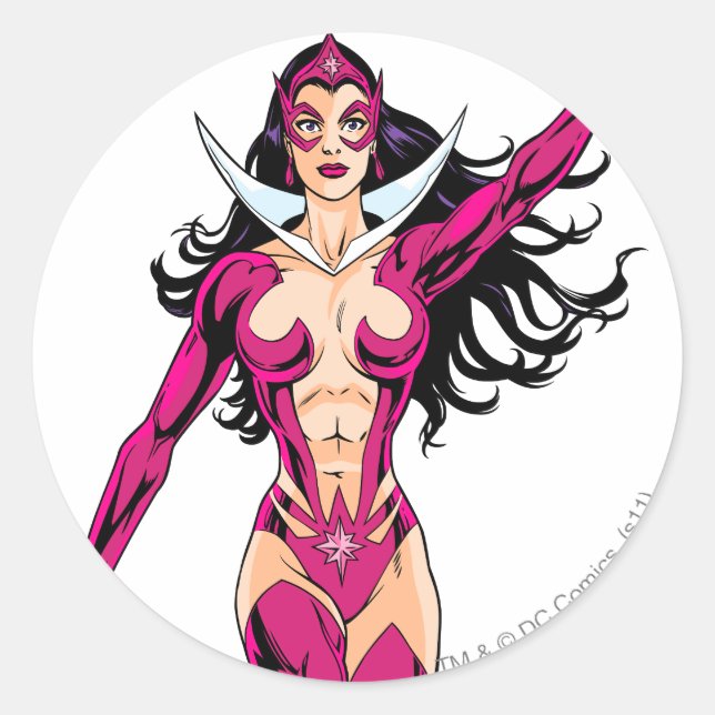 Star Sapphire 4 Classic Round Sticker (Front)