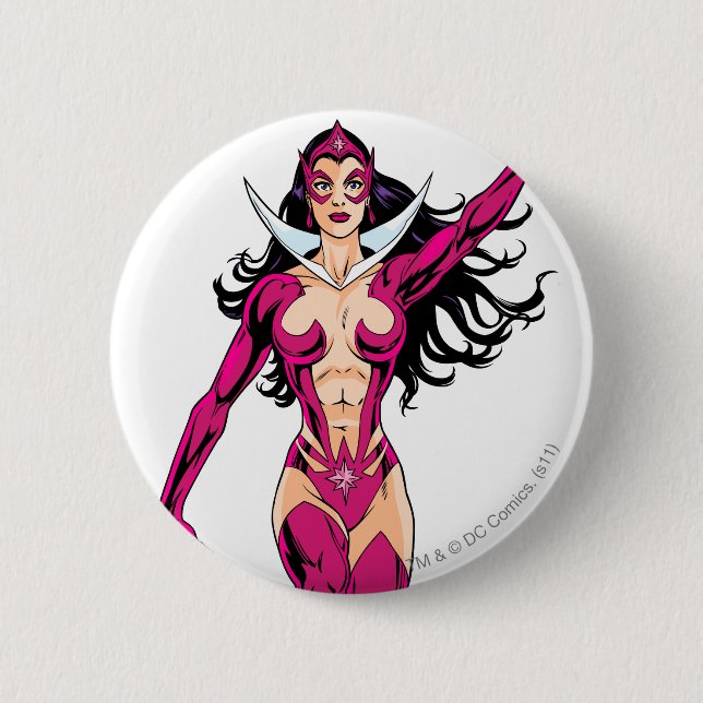 Star Sapphire 4 Pinback Button (Front)