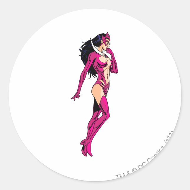 Star Sapphire 8 Classic Round Sticker (Front)