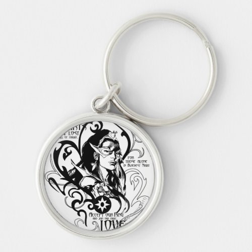 Star Sapphire Graphic 2 Keychain