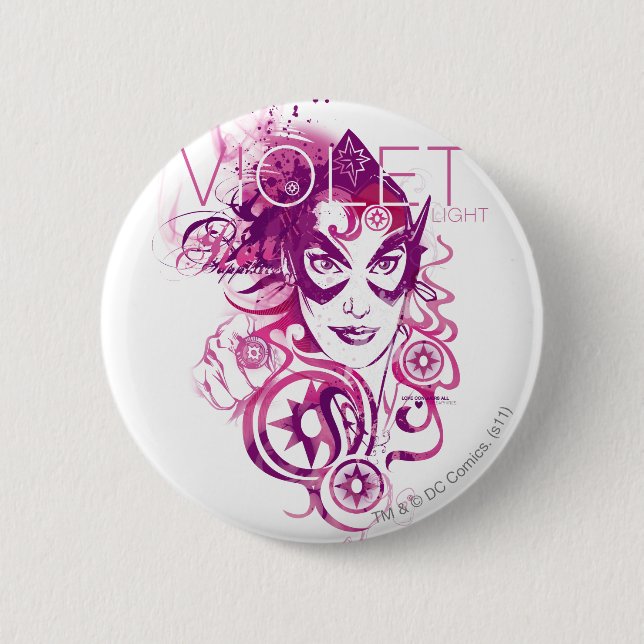 Star Sapphire Graphic 3 Pinback Button (Front)