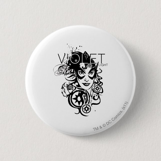 Star Sapphire Graphic 4 Pinback Button (Front)