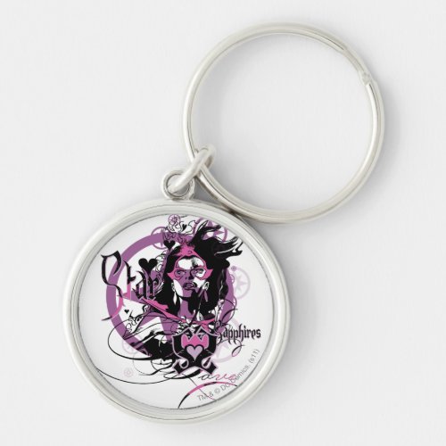 Star Sapphire Graphic 6 Keychain