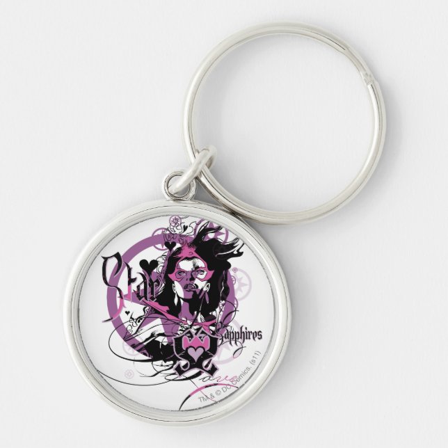 Star Sapphire Graphic 6 Keychain (Front)