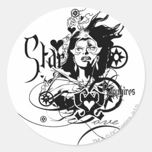 Star Sapphire Graphic 7 Classic Round Sticker