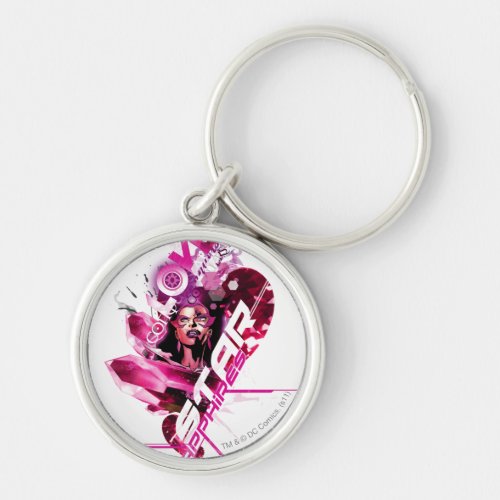 Star Sapphire Graphic 8 Keychain