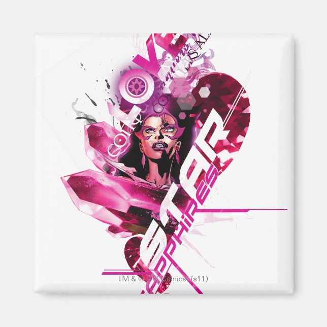 Star Sapphire Graphic 8 Magnet (Front)