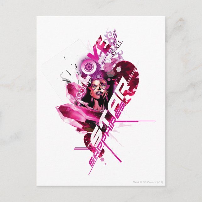 Star Sapphire Graphic 8 Postcard (Front)