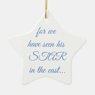 Star Scripture Ornament