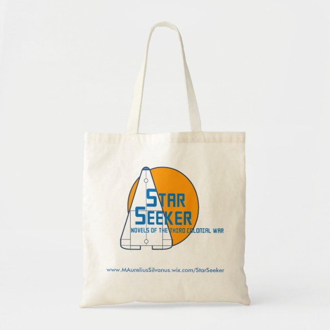 Star Seeker Logo Tote - Orange Planet - Centered Bag (Front)