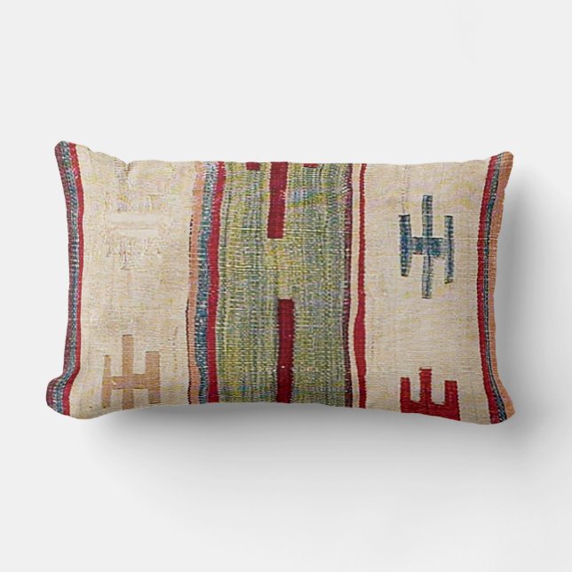 Star Ship Arcadia Colorful Ornate Throw Pillow (Front)