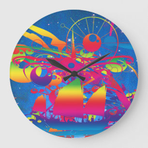 Star Ship Large Clock