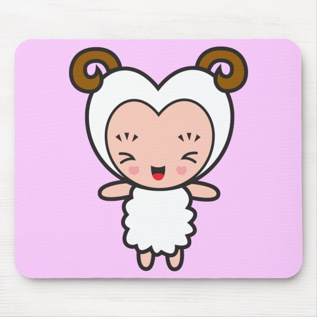 Star Sign Character - Aries Mouse Pad (Front)