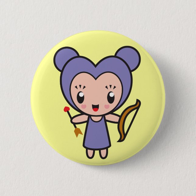 Star Sign Character - Sagittarius Pinback Button (Front)