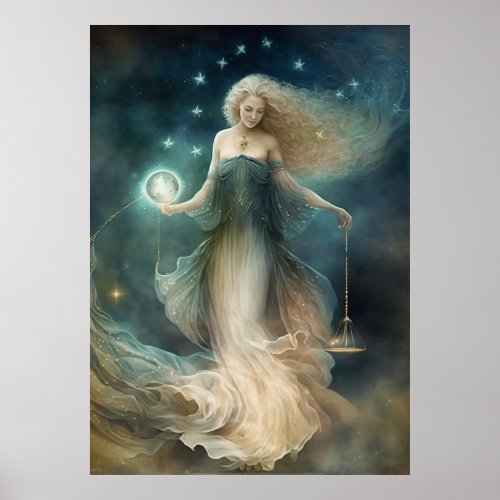 Star sign Libra Goddess celestial being zodiac