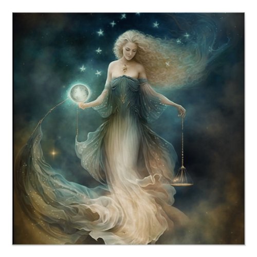 Star sign Libra Goddess celestial being zodiac