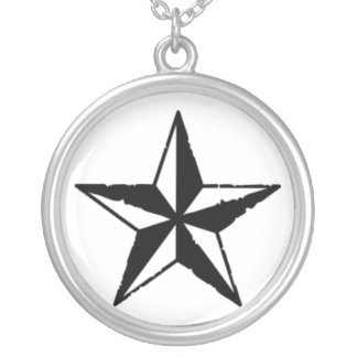 star silver plated necklace
