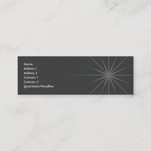 Star - Skinny Business Cards