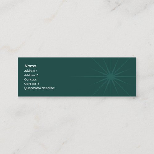 Star - Skinny Business Card Templates