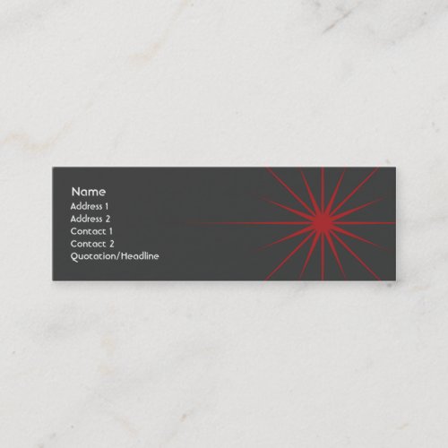 Star - Skinny Business Card Template
