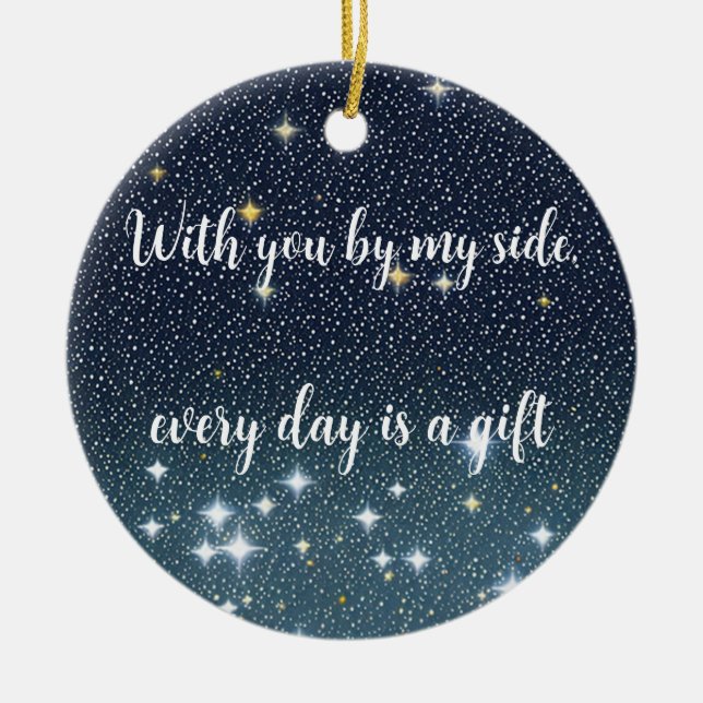 star sky ceramic ornament (Front)