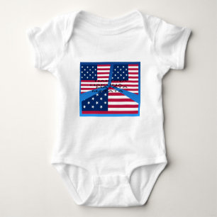 Star Spangle Hakuna Matata: Patriotic Collage Appa Baby Bodysuit