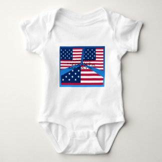 Star Spangle Hakuna Matata: Patriotic Collage Appa Baby Bodysuit