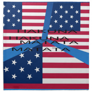 Star Spangle Hakuna Matata: Patriotic Collage Appa Napkin
