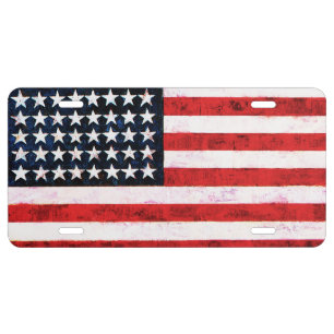 Star Spangled Banner - American Flag License Plate