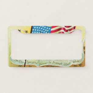 Star Spangled Banner American Flag License Plate Frame